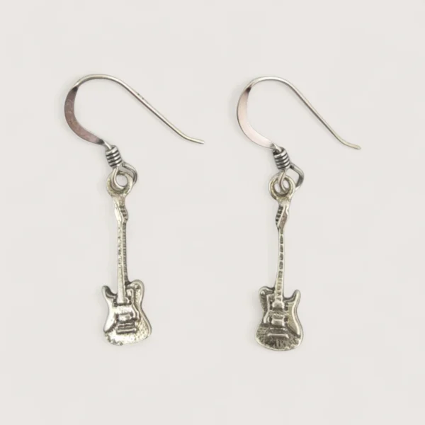 Musical Electric Guitar Drop Earrings