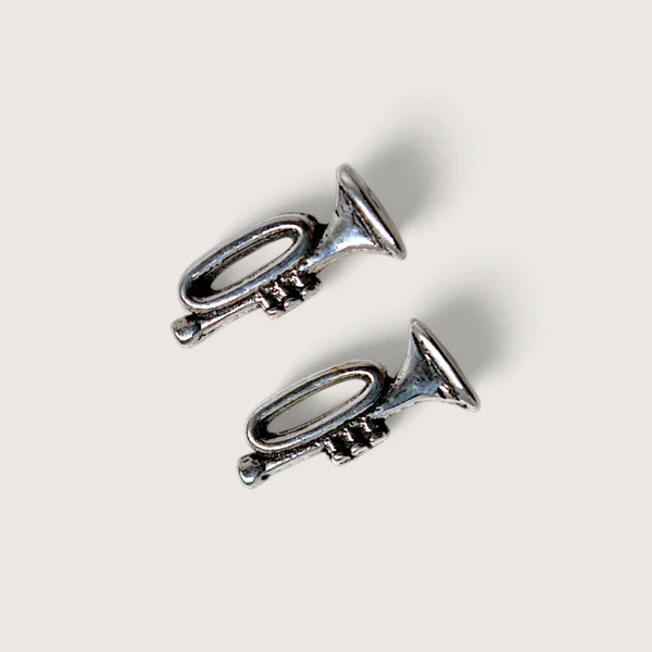 Musical Trumpet Tiny Earrings
