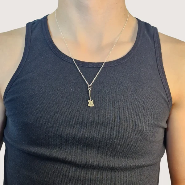Musical Electric Guitar Statement Pendant