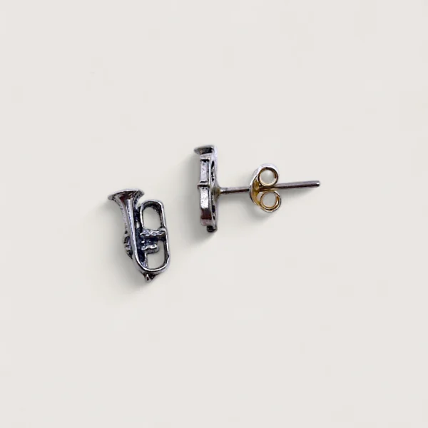 Musical Cornet Tiny Earrings