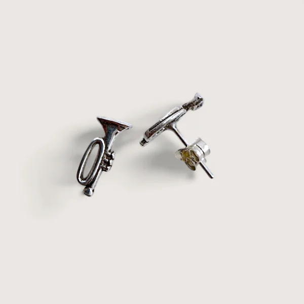 Musical Trumpet Tiny Earrings Musical Trumpet Tiny Earrings
