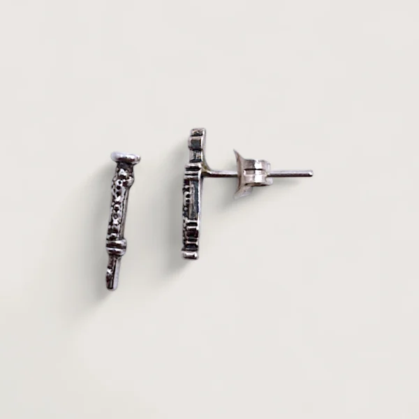 Musical Oboe Tiny Earrings