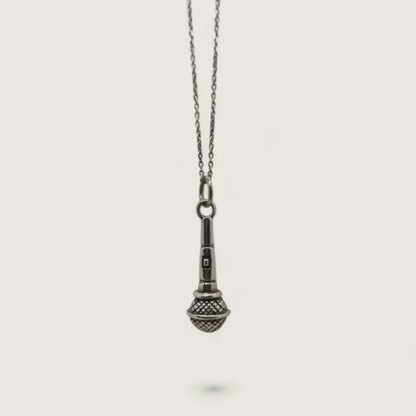 Musical Microphone Statement Pendant