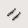 Petites Boucles d’Oreilles Argent Recyclé Clarinette