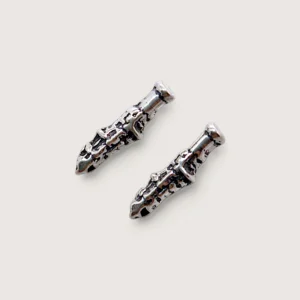 Petites Boucles d’Oreilles Argent Recyclé Clarinette