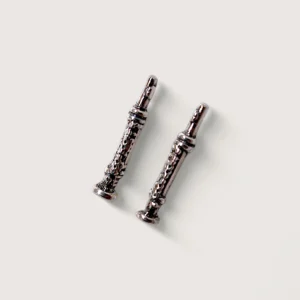 Petites Boucles d’Oreilles Argent Recyclé Hautbois