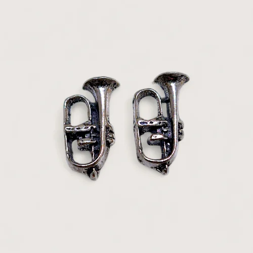 Petites Boucles d’Oreilles Argent Recyclé Cornet