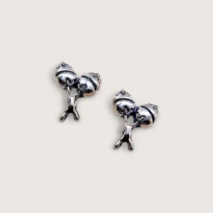 Petites Boucles d’Oreilles Argent Recyclé Maracas