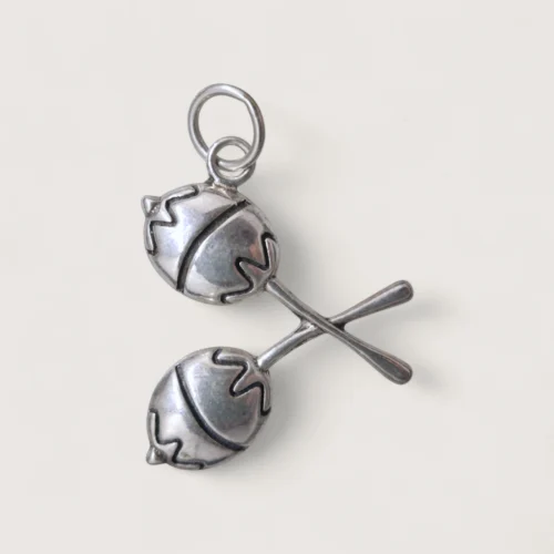 Pendentifs Statement Argent Recyclé Maracas Pendentifs Statement Argent Recyclé Maracas