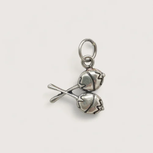 Pendentifs Charms Argent Recyclé Maracas Pendentifs Charms Argent Recyclé Maracas