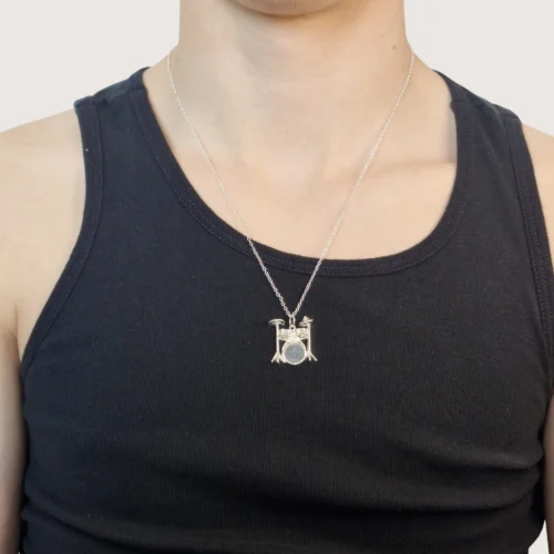 Hõbe - Pendentifs Statement - Argent Recyclé - Tambours Hõbe - Pendentifs Statement - Argent Recyclé - Tambours