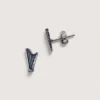 Hõbe - Petites Boucles d’Oreilles - Argent Recyclé - Harpe