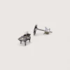 Hõbe - Petites Boucles d’Oreilles - Argent Recyclé - Piano Hõbe - Petites Boucles d’Oreilles - Argent Recyclé - Piano