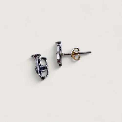 Hõbe - Petites Boucles d’Oreilles - Argent Recyclé - Cornet
