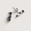 Hõbe - Petites Boucles d’Oreilles - Argent Recyclé - Tuba Hõbe - Petites Boucles d’Oreilles - Argent Recyclé - Tuba
