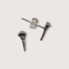 Hõbe - Petites Boucles d’Oreilles - Argent Recyclé - Microphone Hõbe - Petites Boucles d’Oreilles - Argent Recyclé - Microphone