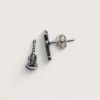 Hõbe - Petites Boucles d’Oreilles - Argent Recyclé - Guitare