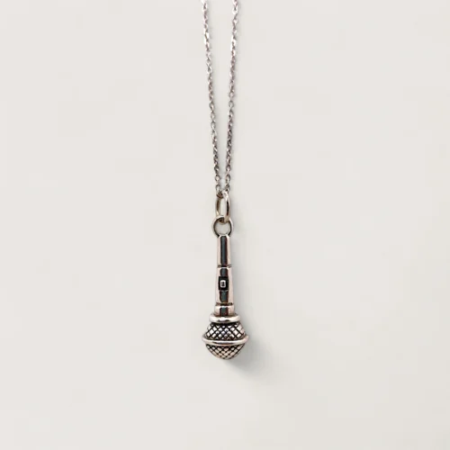 Hõbe - Pendentifs Statement - Argent Recyclé - Microphone Hõbe - Pendentifs Statement - Argent Recyclé - Microphone