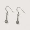 Boucles d'Oreilles Pendentifs Argent Recyclé Microphone