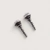 Petites Boucles d’Oreilles Argent Recyclé Microphone Petites Boucles d’Oreilles Argent Recyclé Microphone
