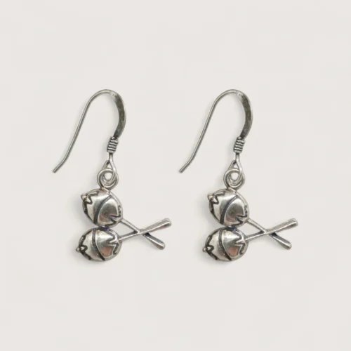 Hõbe - Boucles d'Oreilles Pendentifs - Argent Recyclé - Maracas