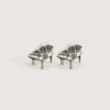 Petites Boucles d’Oreilles Argent Recyclé Piano Petites Boucles d’Oreilles Argent Recyclé Piano