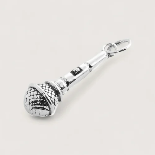 Pendentifs Statement Argent Recyclé Microphone Pendentifs Statement Argent Recyclé Microphone