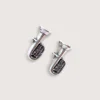 Petites Boucles d’Oreilles Argent Recyclé Tuba Petites Boucles d’Oreilles Argent Recyclé Tuba